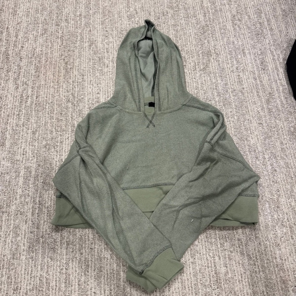 Urban Outfitters Green Hooded Sweatshirt